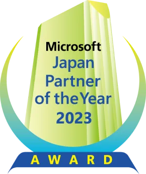 マイクロソフト ジャパン パートナー オブ ザ イヤー 2023「AI Partner Award」のトロフィーのアイコン