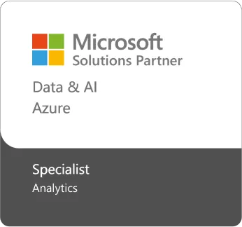 Microsoft Solution Partner Data & AI Azure Specialist Analytics認定のアイコン
